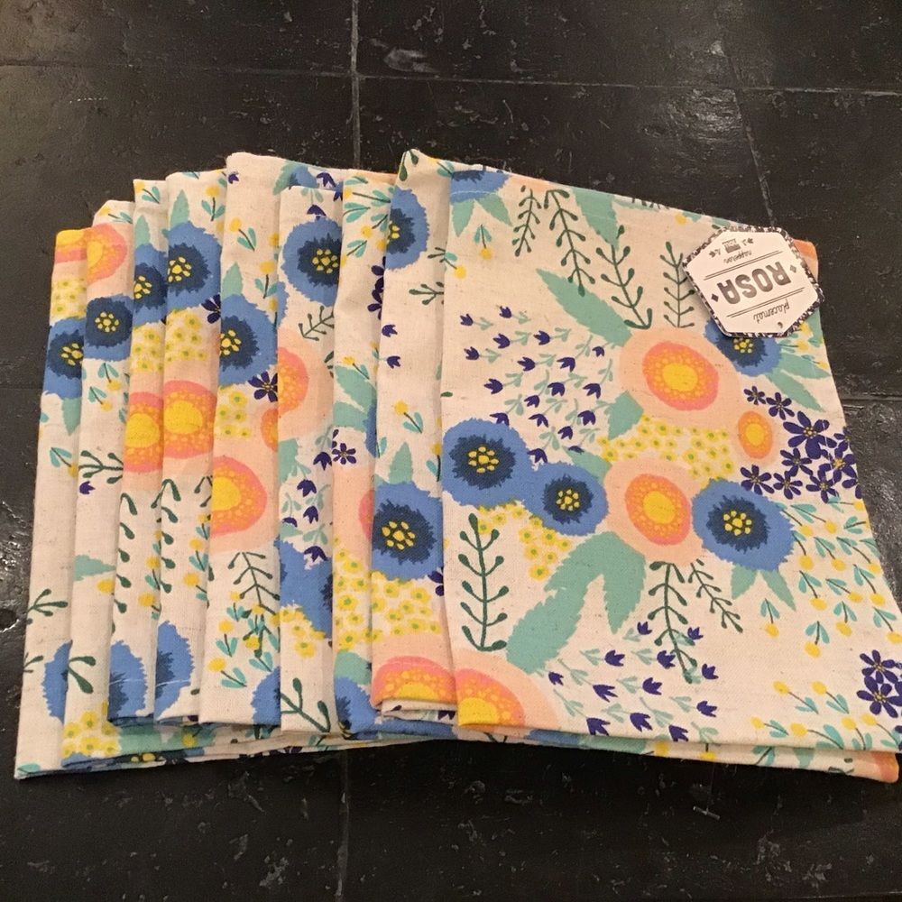Now Designs Rosa Print Napkins - Set of 9